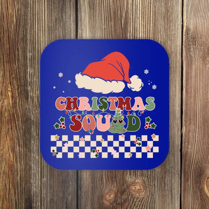 Christmas Squad Groovy Family Matching Xmas Holiday Pajama Gift Coaster