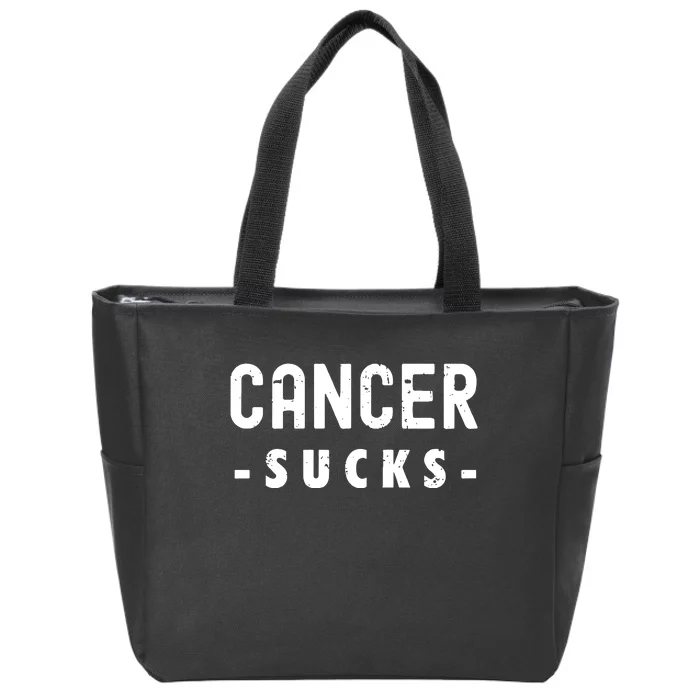 Cancer Sucks Gift Hooded Cancer Gift Zip Tote Bag