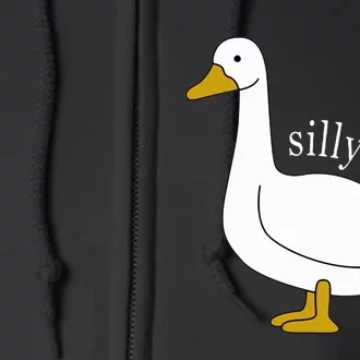 Cute Silly Goose Ugly Xmas Funny Goose Trendy Clothing Full Zip Hoodie