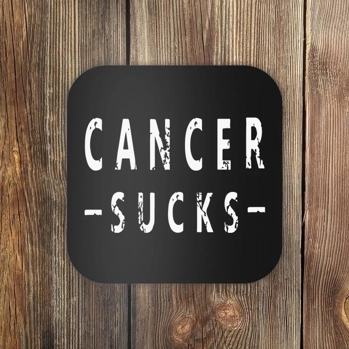 Cancer Sucks Gift Hooded Cancer Gift Coaster