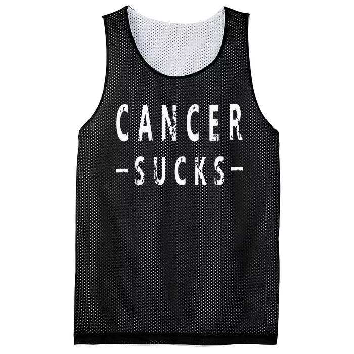 Cancer Sucks Gift Hooded Cancer Gift Mesh Reversible Basketball Jersey Tank