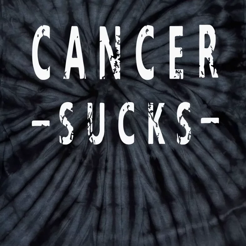 Cancer Sucks Gift Hooded Cancer Gift Tie-Dye T-Shirt