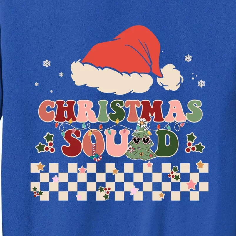 Christmas Squad Groovy Family Matching Xmas Holiday Pajama Gift Tall Sweatshirt