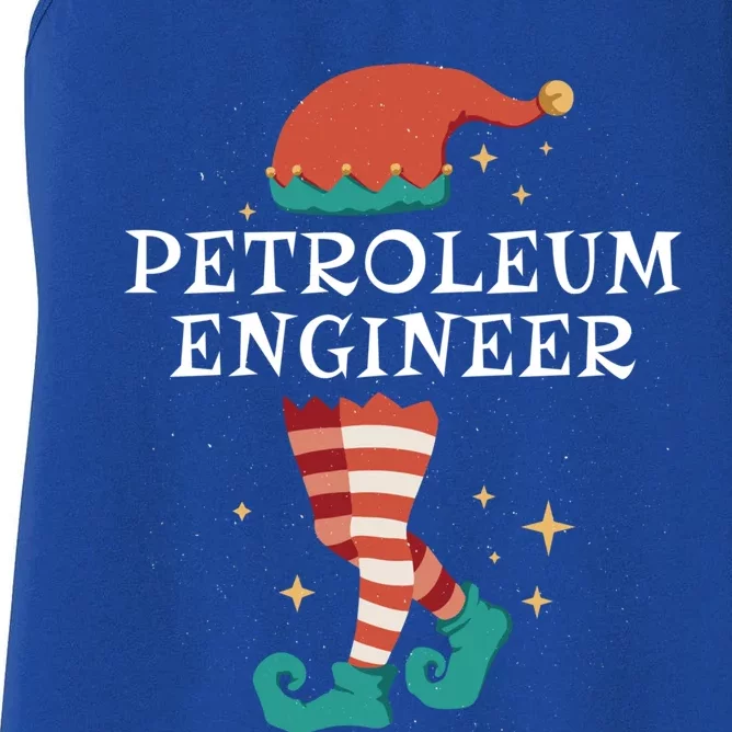 Christmas Santa Gnome Xmas Petroleum Engineer Gift Women's Racerback Tank