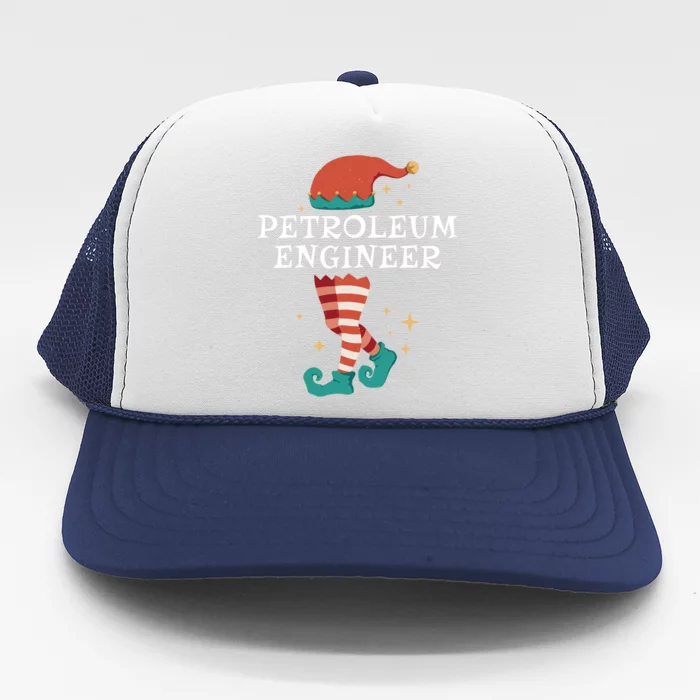 Christmas Santa Gnome Xmas Petroleum Engineer Gift Trucker Hat