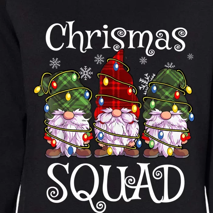 Christmas Squad Gnomies Christmas Gnome Family Matching Pjs Gift Womens California Wash Sweatshirt