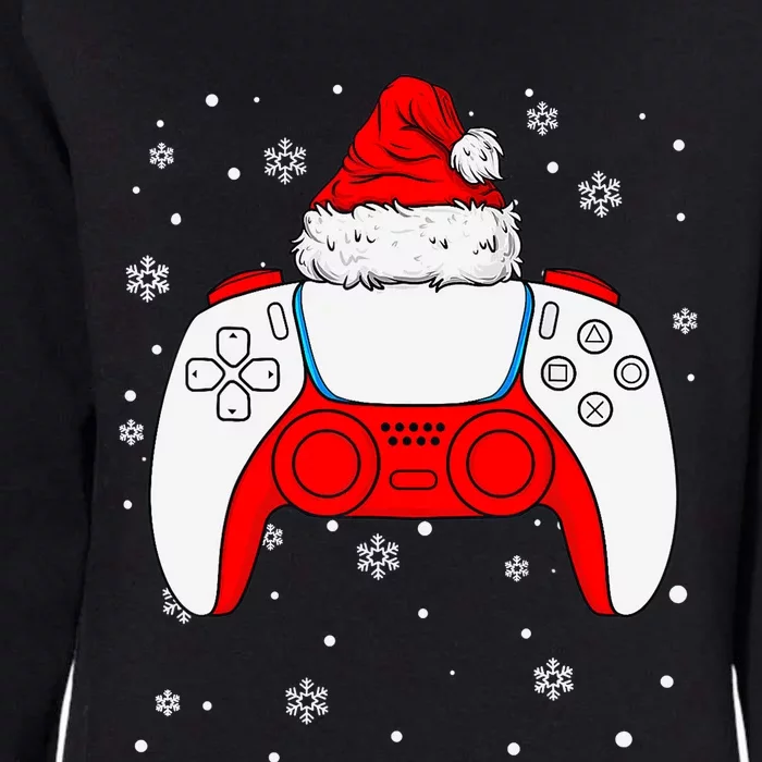 Christmas Santa Gamer Controller Boys Teens Gaming Xmas Womens California Wash Sweatshirt