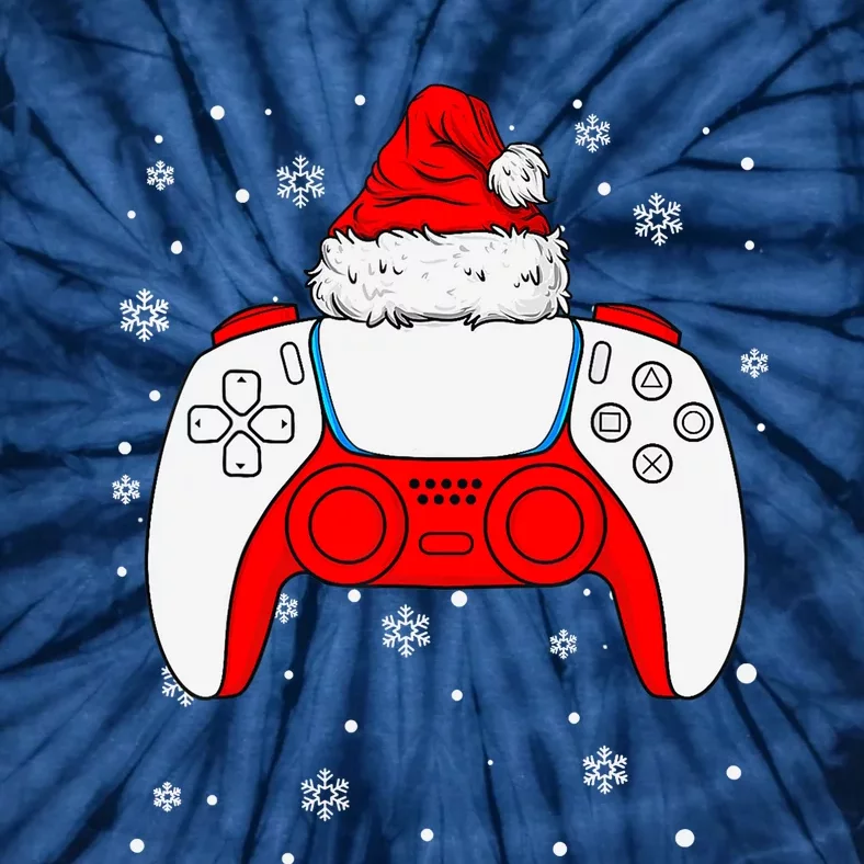 Christmas Santa Gamer Controller Boys Teens Gaming Xmas Tie-Dye T-Shirt