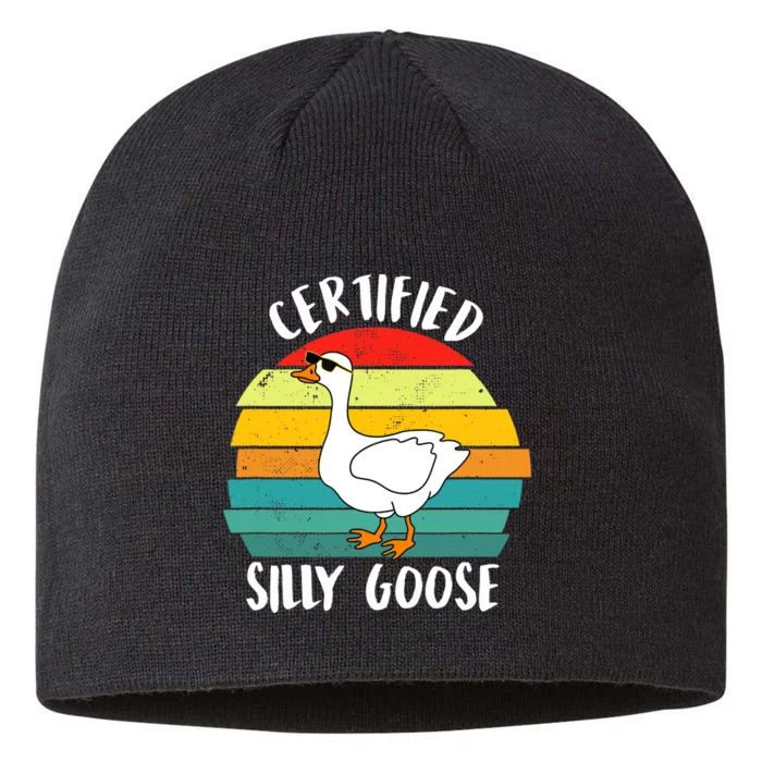 Certified Silly Goose Funny Goose Lover Farmer Farm Life 8 1/2in Sustainable Knit Beanie