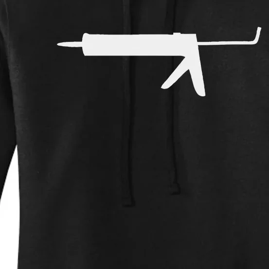 Caulk Silhouette Gun Women's Pullover Hoodie