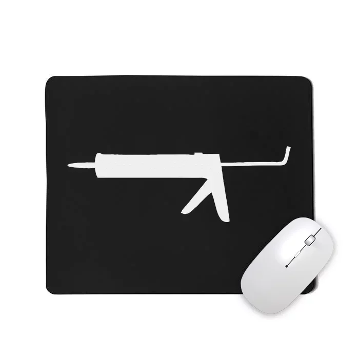 Caulk Silhouette Gun Mousepad