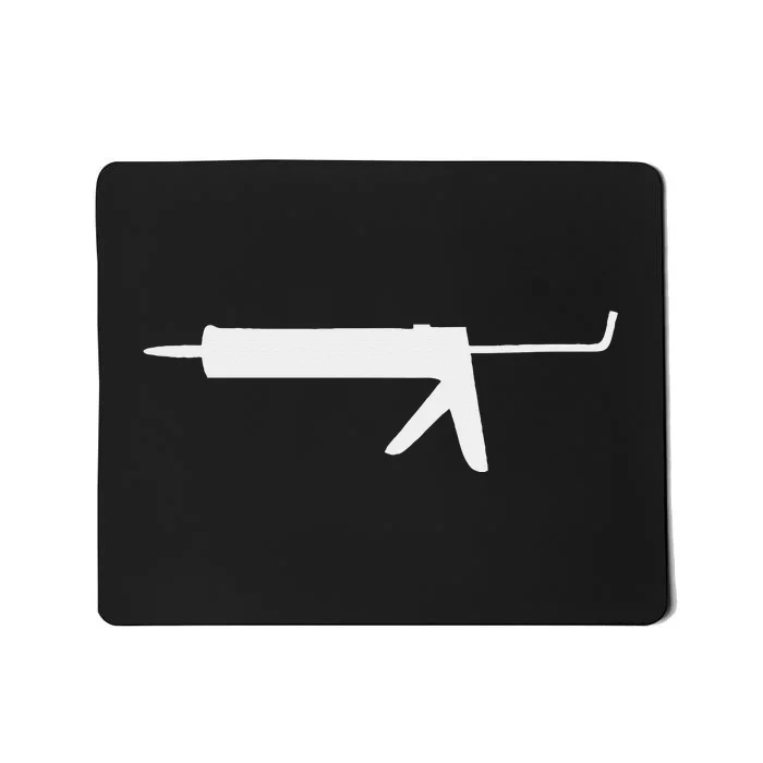 Caulk Silhouette Gun Mousepad