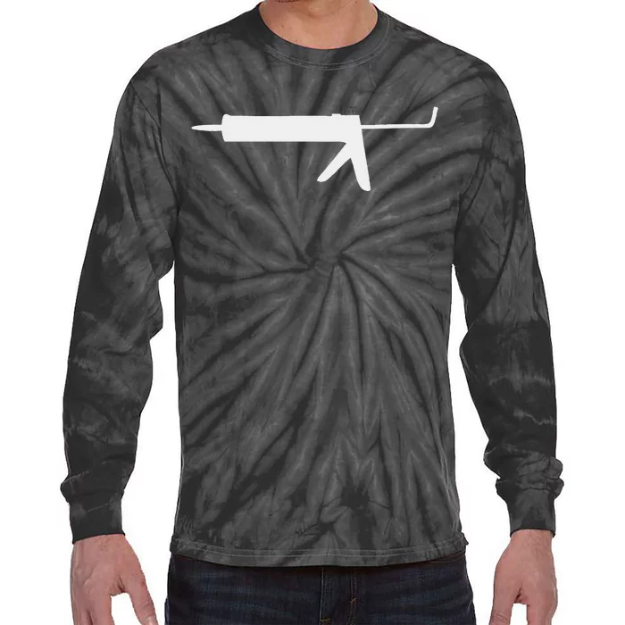 Caulk Silhouette Gun Tie-Dye Long Sleeve Shirt