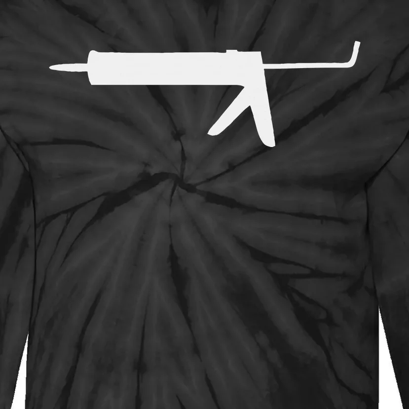 Caulk Silhouette Gun Tie-Dye Long Sleeve Shirt