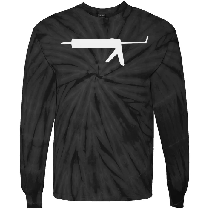 Caulk Silhouette Gun Tie-Dye Long Sleeve Shirt