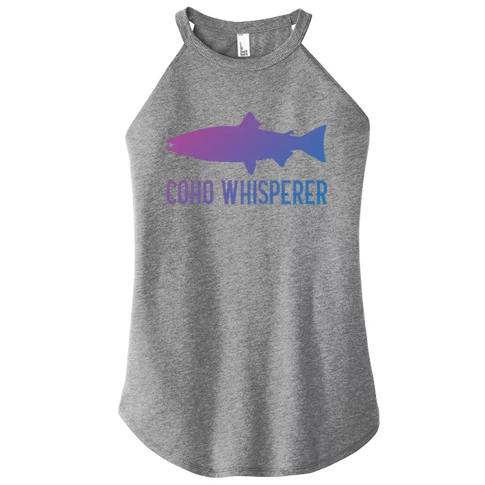 Coho Salmon Gift Fun Fishing Gift Laskan Fisher Women’s Perfect Tri Rocker Tank