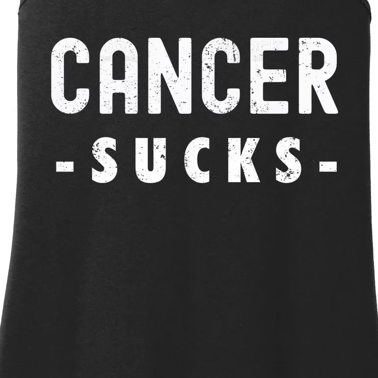 Cancer Sucks Gift Hooded Cancer Gift Ladies Essential Tank