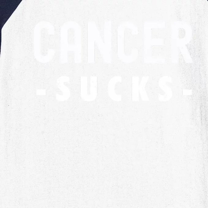 Cancer Sucks Gift Hooded Cancer Gift Baseball Sleeve Shirt