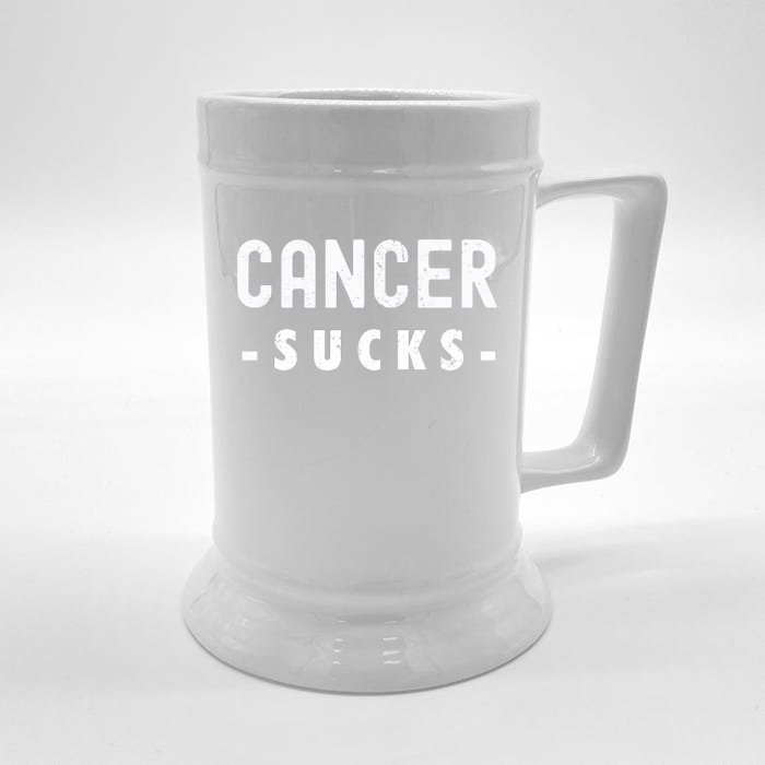 Cancer Sucks Gift Hooded Cancer Gift Front & Back Beer Stein