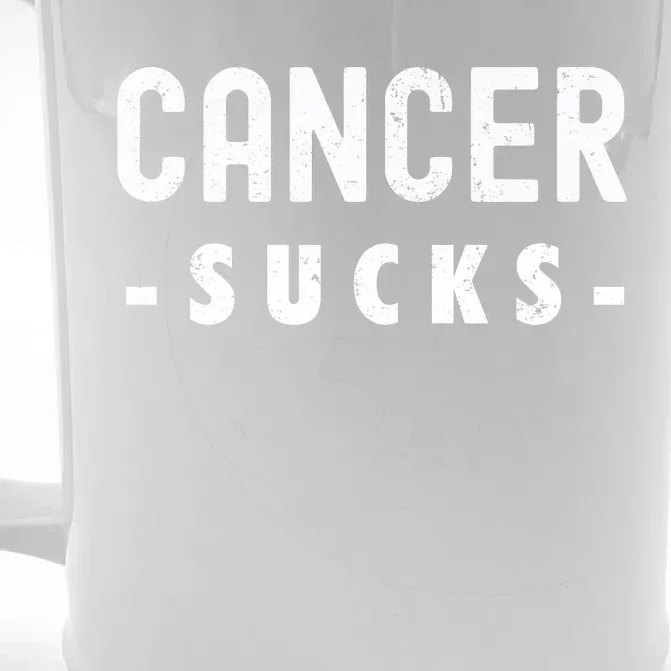 Cancer Sucks Gift Hooded Cancer Gift Front & Back Beer Stein