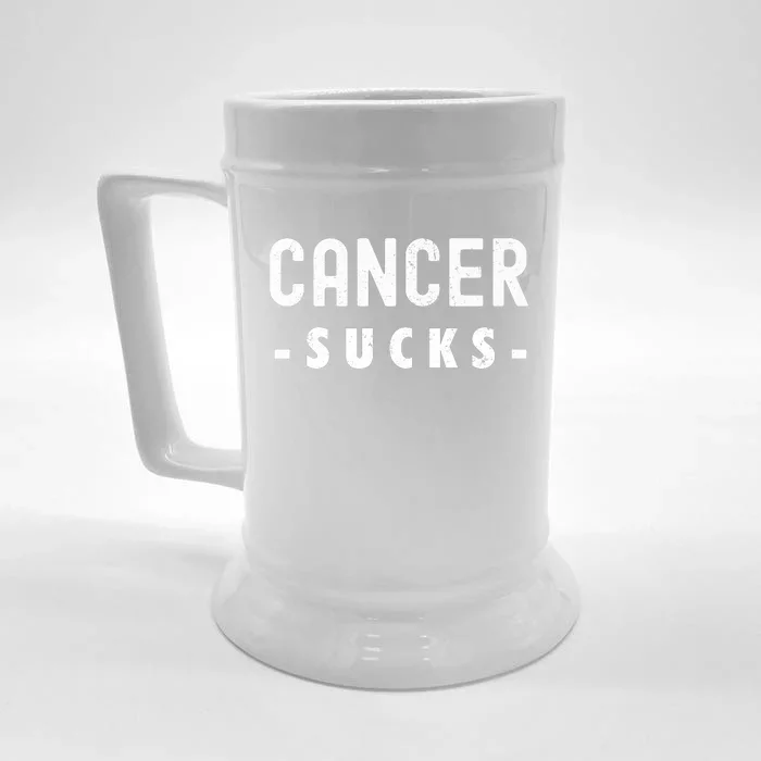 Cancer Sucks Gift Hooded Cancer Gift Front & Back Beer Stein