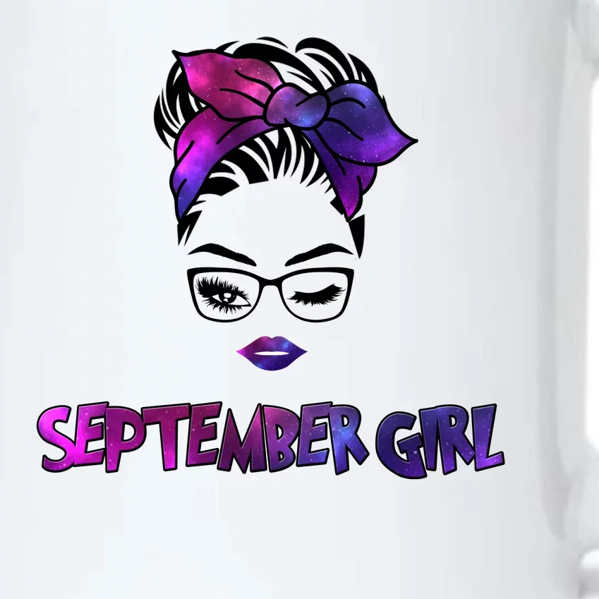 Cute September Girl Black Color Changing Mug