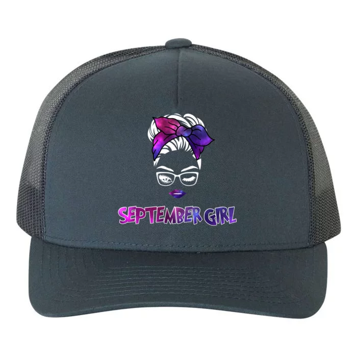 Cute September Girl Yupoong Adult 5-Panel Trucker Hat