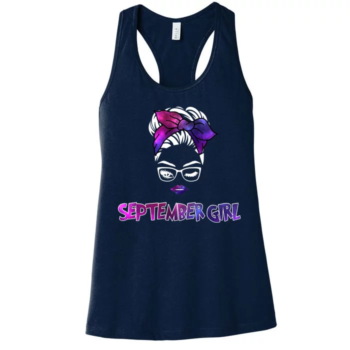 Cute September Girl Women's Racerback Tank