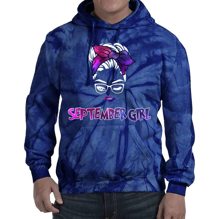 Cute September Girl Tie Dye Hoodie