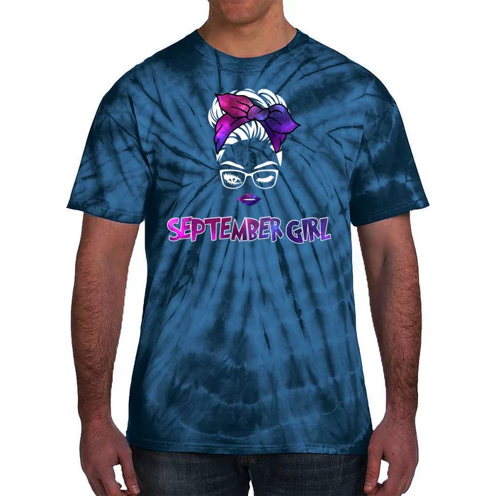 Cute September Girl Tie-Dye T-Shirt