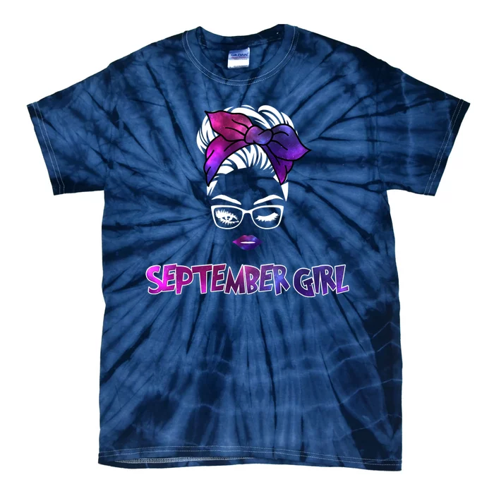 Cute September Girl Tie-Dye T-Shirt