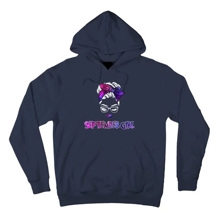 Cute September Girl Tall Hoodie