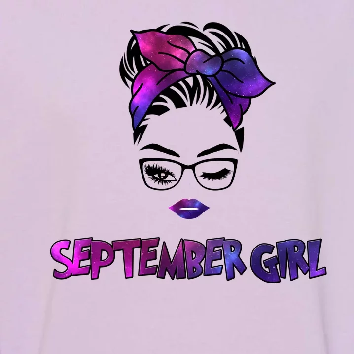 Cute September Girl Garment-Dyed Sweatshirt