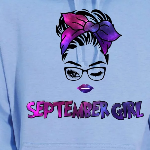 Cute September Girl Unisex Surf Hoodie