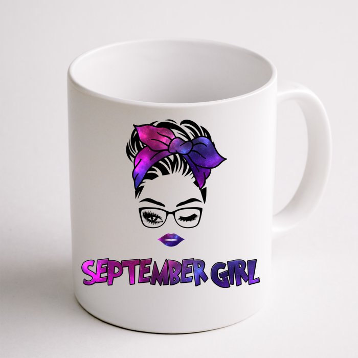 Cute September Girl Front & Back Coffee Mug