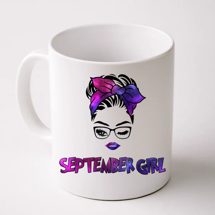 Cute September Girl Front & Back Coffee Mug