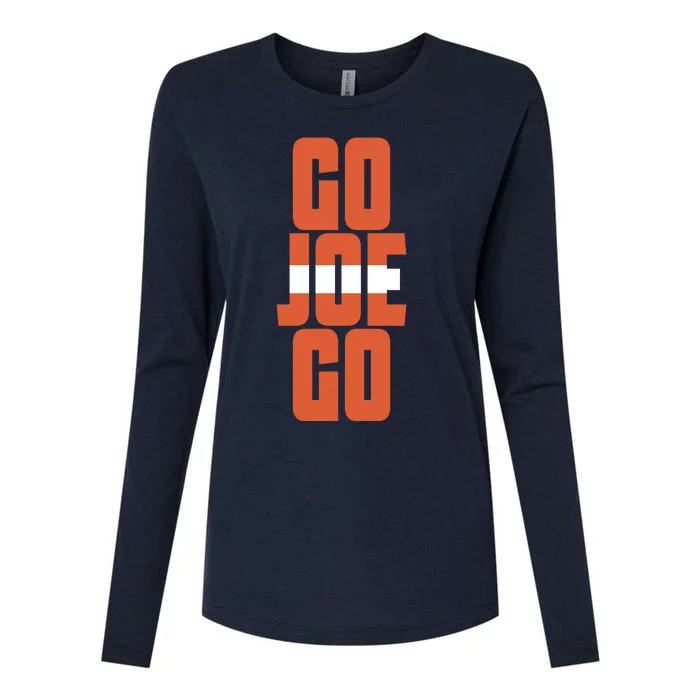 Cleveland Sundays Go Joe Go Womens Cotton Relaxed Long Sleeve T-Shirt