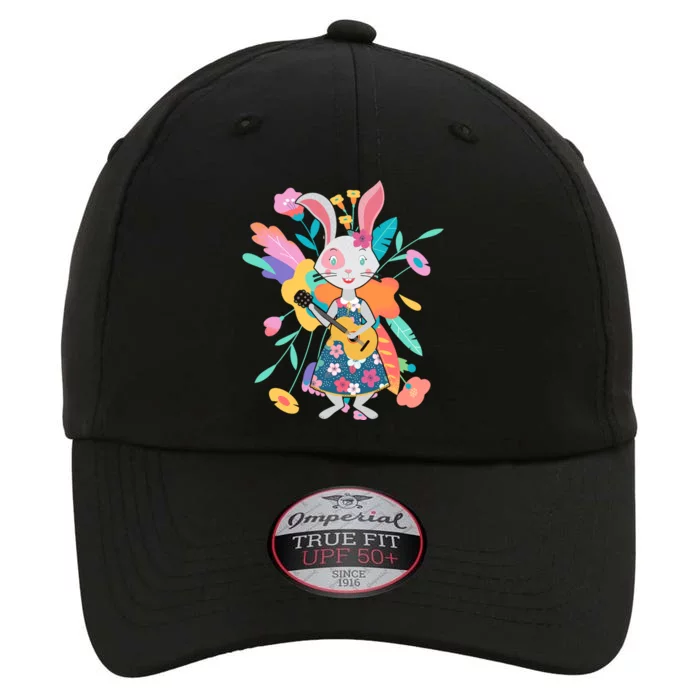 Cute Springtime Guitar Playing Bunny Rabbit The Original Performance Cap