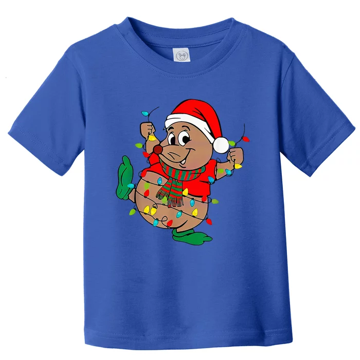 Cute Santa Gus Christmas Lights Toddler T-Shirt