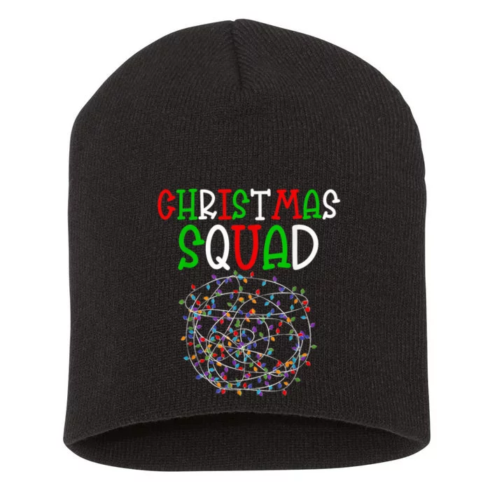 Christmas Squad Graphic - Christmas Crew Short Acrylic Beanie