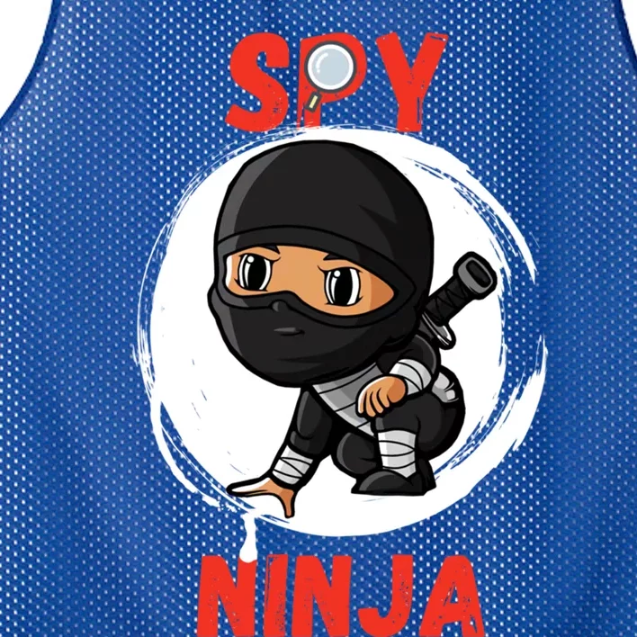 Cool Spy Gaming Ninjas Gamer Boy Girl Kids Spy Ninja Gift Mesh Reversible Basketball Jersey Tank