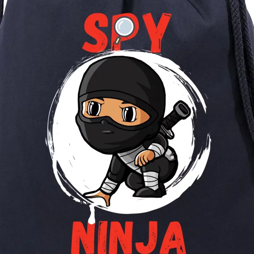 Cool Spy Gaming Ninjas Gamer Boy Girl Kids Spy Ninja Gift Drawstring Bag