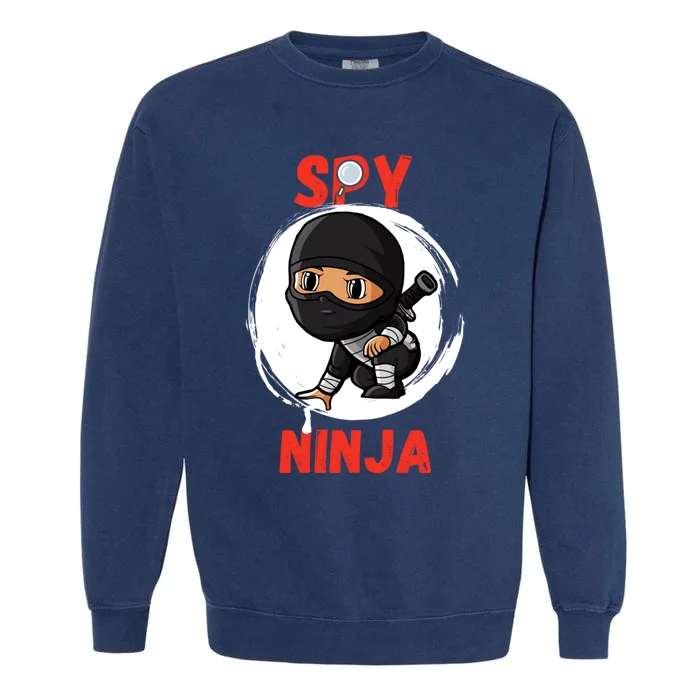 Cool Spy Gaming Ninjas Gamer Boy Girl Kids Spy Ninja Gift Garment-Dyed Sweatshirt