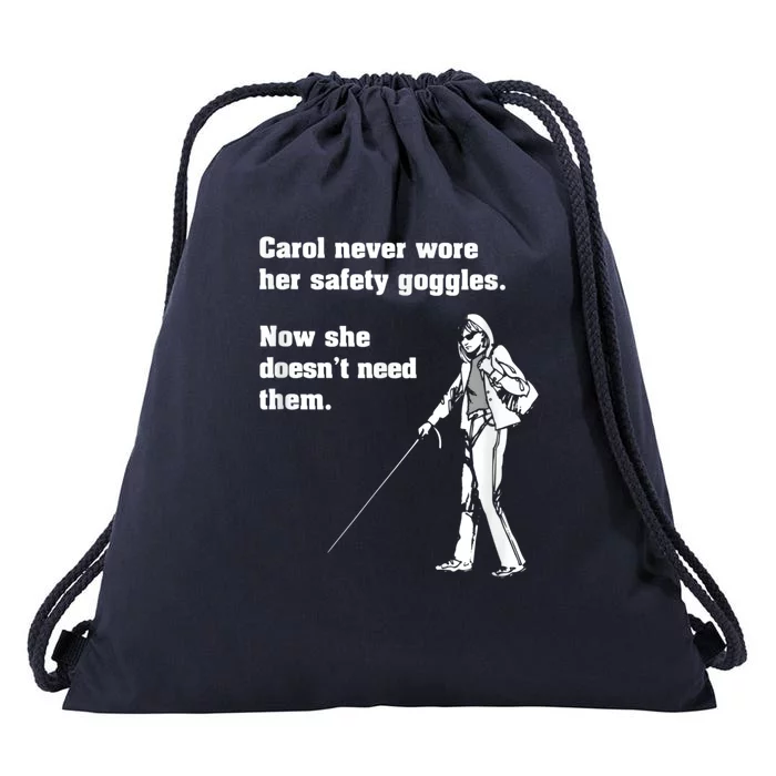 Carol Safety Goggles Funny Science Chemistry Drawstring Bag