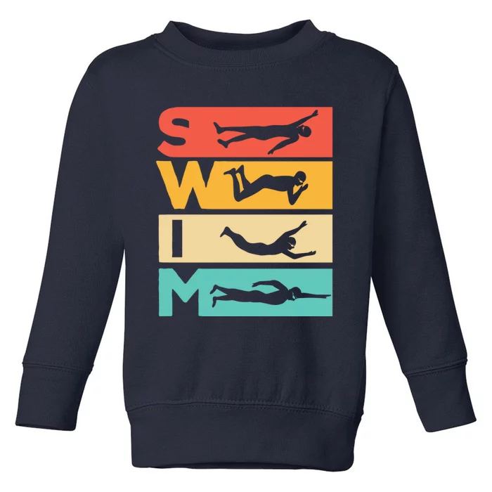 Cute Swimming Gift For Swimmers Toddler Sweatshirt