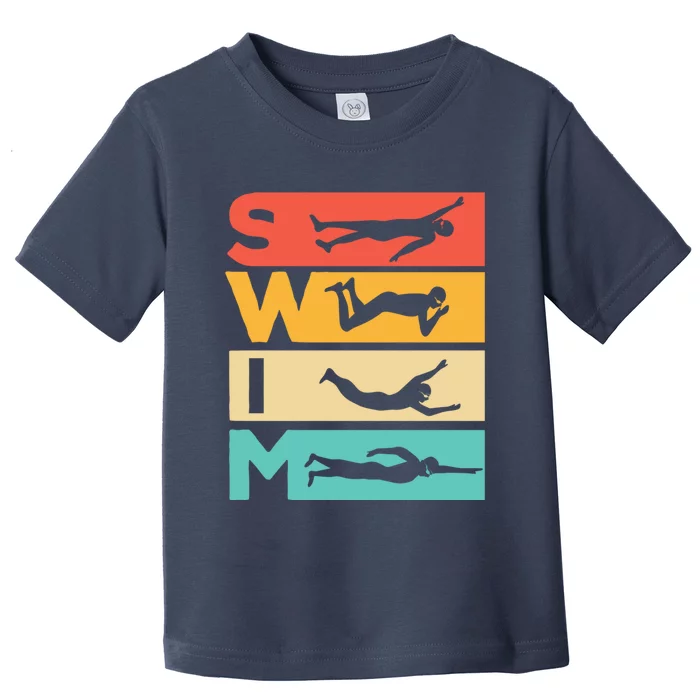 Cute Swimming Gift For Swimmers Toddler T-Shirt