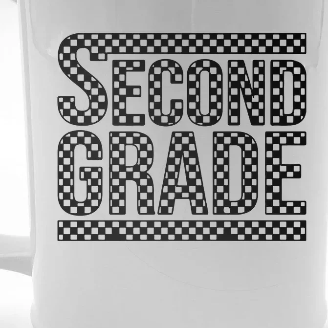 Checkered Second Grade Front & Back Beer Stein