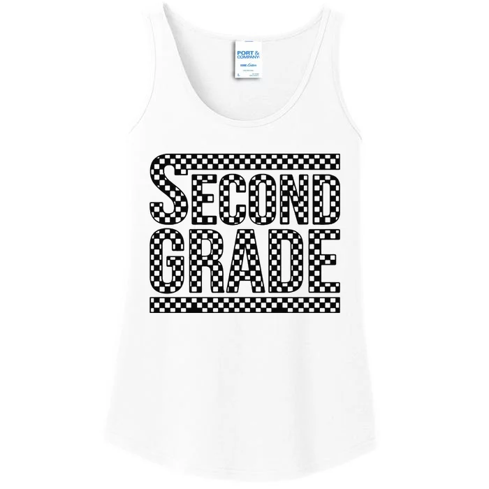 Checkered Second Grade Ladies Essential Tank