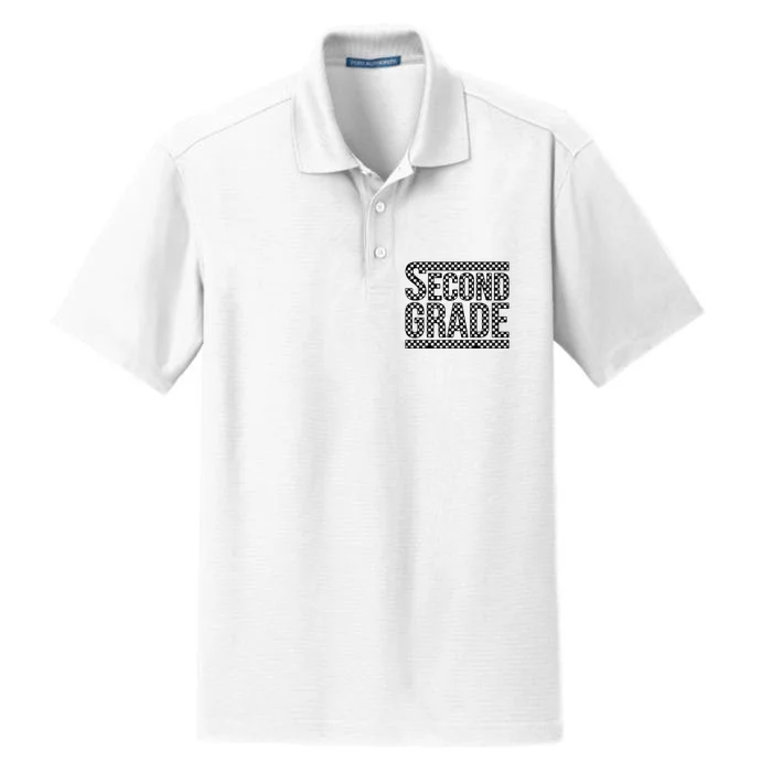 Checkered Second Grade Dry Zone Grid Performance Polo