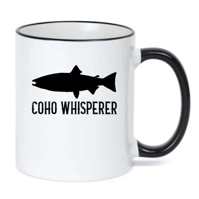 Coho Salmon Gift Fun Fishing Gift Laskan Fisher Black Color Changing Mug